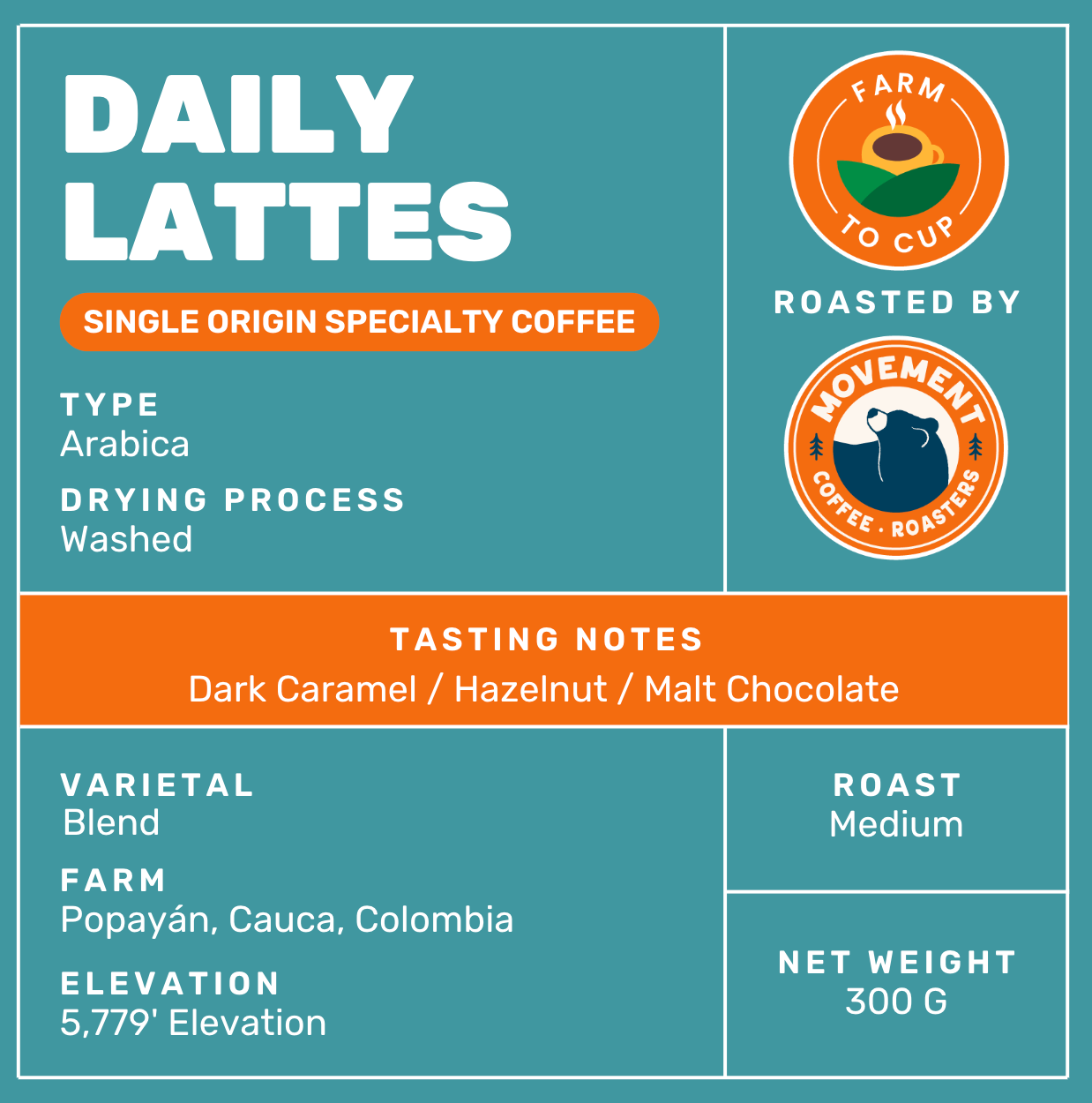Daily Lattes Medium Roast